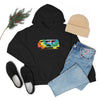 Chill Stitch – VW Tie-dye Van - Unisex Hooded Hoodie Sweatshirt – Embrace Your Vibe