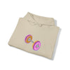 Doughnut Barbell Foodie Sweatshirt | Abstract Unisex Hooded Hoodie Sweatshirt