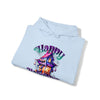 Halloween Sweatshirt | Happy Halloween Haunted House | Unisex Hooded Hoodie Sweatshirt