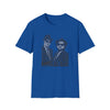 Blues Brothers Movies | Unisex Soft Style Tee T-Shirt | Embrace Your Vibe | Calligram Word Design