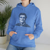 Bill Gates | Unisex Hooded Hoodie Sweatshirt | Embrace Your Vibe | Calligram Word Design