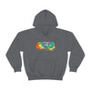 Chill Stitch – VW Tie-dye Van - Unisex Hooded Hoodie Sweatshirt – Embrace Your Vibe
