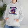 Halloween Sweatshirt | Happy Halloween Haunted House | Unisex Hooded Hoodie Sweatshirt