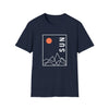 Abstract Sun Multiple Peaks Shapes V5 | Unisex Soft Style Tee T-Shirt | Embrace Your Vibe