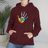 Chill Stitch –Tie-dye Peace Hand - Unisex Hooded Hoodie Sweatshirt – Embrace Your Vibe