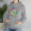 Hippie Sweatshirt | Soul Rainbow Color Wheel Splash | Unisex Hooded Hoodie Sweatshirt