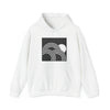Abstract Shapes V6 Circled Moon Horizon | Abstract | Minimalist | Modern Unisex Hooded Hoodie Sweatshirt | Embrace Your Vibe