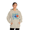 Chill Stitch – Peace & Love - Unisex Hooded Hoodie Sweatshirt – Embrace Your Vibe