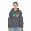 Chill Stitch – VW Tie-dye Van - Unisex Hooded Hoodie Sweatshirt – Embrace Your Vibe