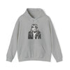 Kurt Cobain | Unisex Hooded Hoodie Sweatshirt | Embrace Your Vibe | Calligram Word Design