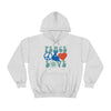 Chill Stitch – Peace & Love - Unisex Hooded Hoodie Sweatshirt – Embrace Your Vibe