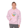 Chill Stitch –Tie-dye Peace Hand - Unisex Hooded Hoodie Sweatshirt – Embrace Your Vibe
