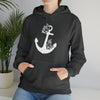 Floral Boat Anchor Boating Sweatshirt | Unisex Hooded Hoodie Sweatshirt