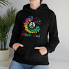 Hippie Sweatshirt | Soul Rainbow Color Wheel Splash | Unisex Hooded Hoodie Sweatshirt