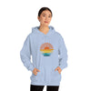 Chill Stitch – Retro Sunset Rays On Water - Unisex Hooded Hoodie Sweatshirt – Embrace Your Vibe