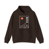 Abstract Shapes V5 Mountain Peaks Sun | Abstract | Minimalist | Modern Unisex Hooded Hoodie Sweatshirt | Embrace Your Vibe