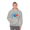 Chill Stitch – Peace & Love - Unisex Hooded Hoodie Sweatshirt – Embrace Your Vibe