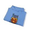 Halloween Sweatshirt | Happy Halloween Scary Pumpkin | Unisex Hooded Hoodie Sweatshirt