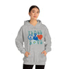 Chill Stitch – Peace & Love - Unisex Hooded Hoodie Sweatshirt – Embrace Your Vibe
