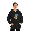 Chill Stitch –Tie-dye Peace Hand - Unisex Hooded Hoodie Sweatshirt – Embrace Your Vibe