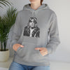 Kurt Cobain | Unisex Hooded Hoodie Sweatshirt | Embrace Your Vibe | Calligram Word Design