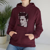 Elvis Presley Music Rock Roll | Unisex Hooded Hoodie Sweatshirt | Embrace Your Vibe | Calligram Word Design