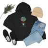 Chill Stitch – Peace Live Frog Tie-Dye - Unisex Hooded Hoodie Sweatshirt – Embrace Your Vibe