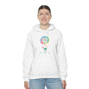 Chill Stitch – Peace Live Frog Tie-Dye - Unisex Hooded Hoodie Sweatshirt – Embrace Your Vibe
