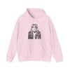 Kurt Cobain | Unisex Hooded Hoodie Sweatshirt | Embrace Your Vibe | Calligram Word Design