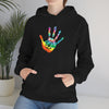 Chill Stitch –Tie-dye Peace Hand - Unisex Hooded Hoodie Sweatshirt – Embrace Your Vibe