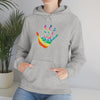 Chill Stitch –Tie-dye Peace Hand - Unisex Hooded Hoodie Sweatshirt – Embrace Your Vibe