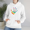 Chill Stitch –Tie-dye Peace Hand - Unisex Hooded Hoodie Sweatshirt – Embrace Your Vibe