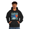 Chill Stitch – Peace & Love - Unisex Hooded Hoodie Sweatshirt – Embrace Your Vibe