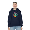 Chill Stitch –Tie-dye Peace Hand - Unisex Hooded Hoodie Sweatshirt – Embrace Your Vibe
