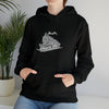 Chill Stitch – Train Locomotive Song Music Notes | Abstract | Minimalist | Modern - Unisex Hooded Hoodie Sweatshirt – Embrace Your Vibe