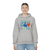 Chill Stitch – Peace & Love - Unisex Hooded Hoodie Sweatshirt – Embrace Your Vibe