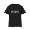 Tennis Shirt | Sporting Athlete Silhouettes | Unisex Soft Style T-Shirt