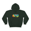 Chill Stitch – VW Tie-dye Van - Unisex Hooded Hoodie Sweatshirt – Embrace Your Vibe