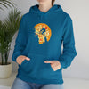 Pizza Moon Bike Ride Sweatshirt | Abstract Unisex Hooded Hoodie Sweatshirt
