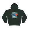 Chill Stitch – Peace & Love - Unisex Hooded Hoodie Sweatshirt – Embrace Your Vibe