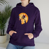 Pizza Moon Bike Ride Sweatshirt | Abstract Unisex Hooded Hoodie Sweatshirt