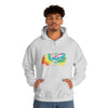 Chill Stitch – VW Tie-dye Van - Unisex Hooded Hoodie Sweatshirt – Embrace Your Vibe