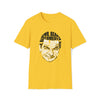Mr Bean Comedian | Unisex Soft Style Tee T-Shirt | Calligram Word Design