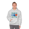 Chill Stitch – Peace & Love - Unisex Hooded Hoodie Sweatshirt – Embrace Your Vibe