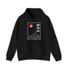 Abstract Shapes V5 Mountain Peaks Sun | Abstract | Minimalist | Modern Unisex Hooded Hoodie Sweatshirt | Embrace Your Vibe