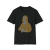 Mona Lisa France | Unisex Soft Style Tee T-Shirt | Calligram Word Design