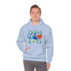 Chill Stitch – Peace & Love - Unisex Hooded Hoodie Sweatshirt – Embrace Your Vibe