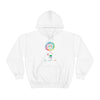 Chill Stitch – Peace Live Frog Tie-Dye - Unisex Hooded Hoodie Sweatshirt – Embrace Your Vibe