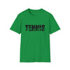 Tennis Shirt | Sporting Athlete Silhouettes | Unisex Soft Style T-Shirt