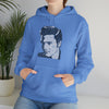 Elvis Presley Music Rock Roll | Unisex Hooded Hoodie Sweatshirt | Embrace Your Vibe | Calligram Word Design